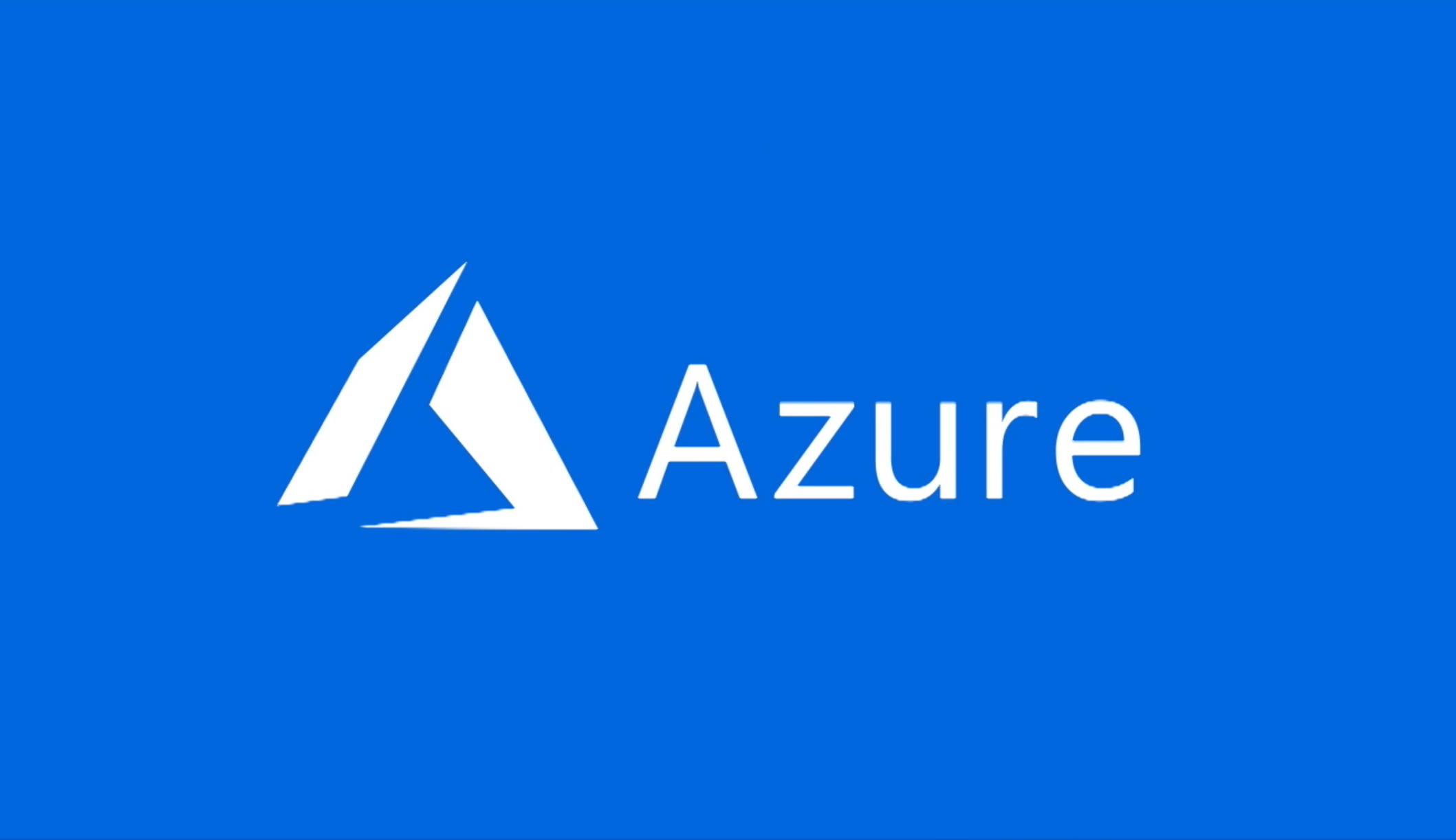Microsoft Azure logo with blue background